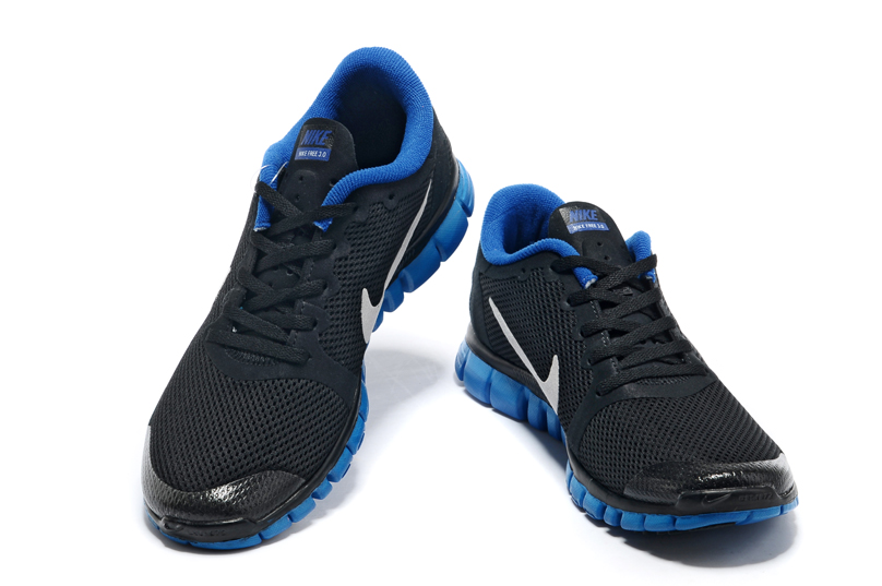 Nike Free 3.0 hommes noirs bleus nouvelles chaussures hommes (1)
